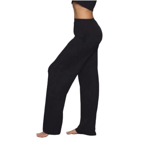 Skims Boyfriend Loose Pant Onyx Black Size M NWT MSRP $68 - Picture 6 of 7